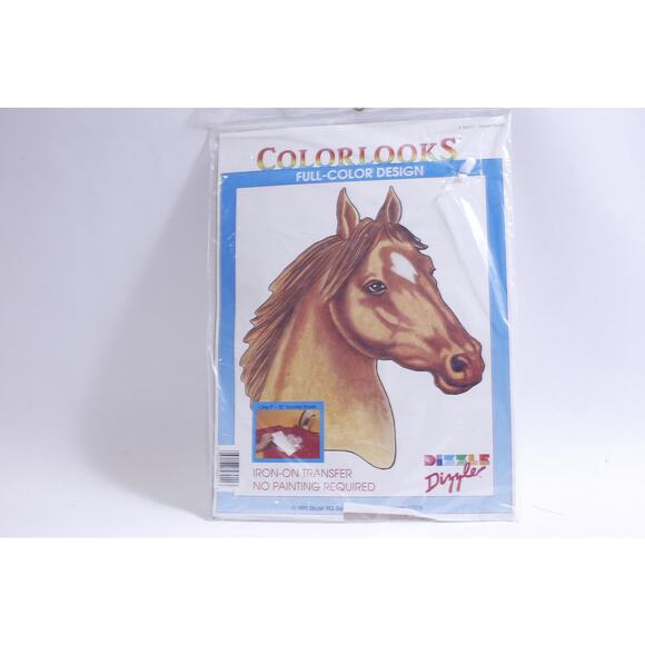 Horse Head, Iron-On Transfer, Full-Color Design, 9x12 inches, Colorlooks - Picture 1 of 2